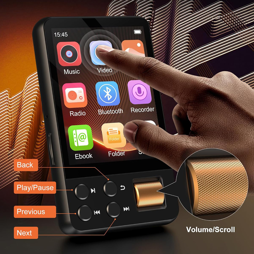 RUIZU MP3 player M19 με οθόνη αφής 2.4", 32GB, Bluetooth, μαύρο | eLabstore.gr RUIZU MP3 player M19 με οθόνη αφής 2.4", 32GB, Bluetooth, μαύρο | Εικόνα & Ήχος | elabstore.gr