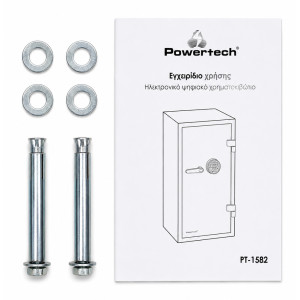 POWERTECH χρηματοκιβώτιο ασφαλείας PT-1582, ψηφιακό κλείδωμα, 98x48x52cm, 164kgs | Access Control | elabstore.gr