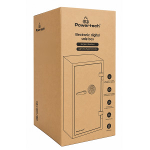 POWERTECH χρηματοκιβώτιο ασφαλείας PT-1582, ψηφιακό κλείδωμα, 98x48x52cm, 164kgs | Access Control | elabstore.gr