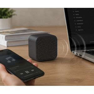 POWERTECH μίνι φορητό ηχείο PT-1626, μαγνητικό, 5W, Bluetooth, 400mAh, μαύρο | Εικόνα & Ήχος | elabstore.gr