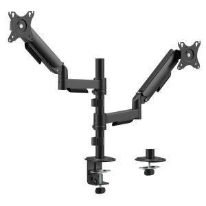 POWERTECH βάση γραφείου για 2x οθόνες PT-1628, 17-32", έως 9kg | Εικόνα & Ήχος | elabstore.gr