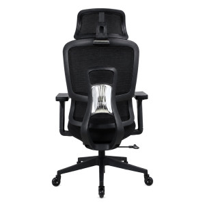 POWERTECH καρέκλα γραφείου PT-1633 με μπράτσα και ανάκλιση, ρυθμιζόμενο ύψος, μαύρη | Αναλώσιμα - Είδη Γραφείου | elabstore.gr