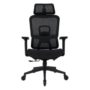 POWERTECH καρέκλα γραφείου PT-1633 με μπράτσα και ανάκλιση, ρυθμιζόμενο ύψος, μαύρη | Αναλώσιμα - Είδη Γραφείου | elabstore.gr