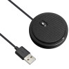 CMTECK επιτραπέζιο μικρόφωνο UM02, omnidirectional, USB, μαύρο | Συνοδευτικά PC | elabstore.gr