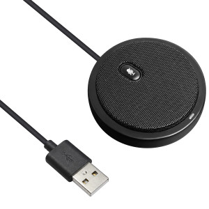 CMTECK επιτραπέζιο μικρόφωνο UM02, omnidirectional, USB, μαύρο | Συνοδευτικά PC | elabstore.gr