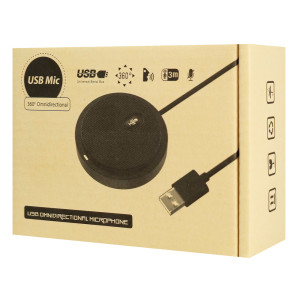 CMTECK επιτραπέζιο μικρόφωνο UM02, omnidirectional, USB, μαύρο | Συνοδευτικά PC | elabstore.gr